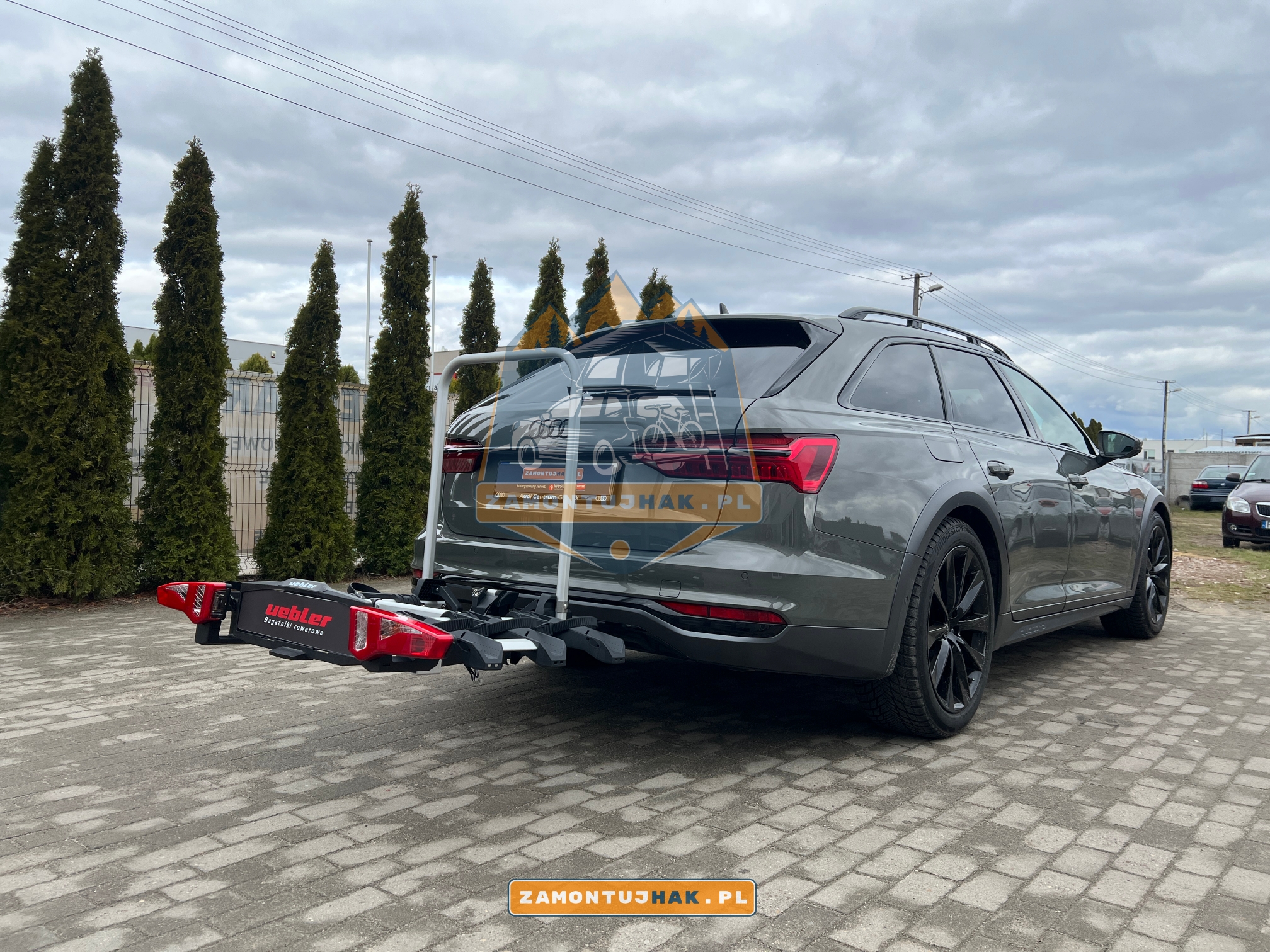 Bagażnik rowerowy Uebler i31s idealnie dopasowany do eleganckiego Audi A6 C8